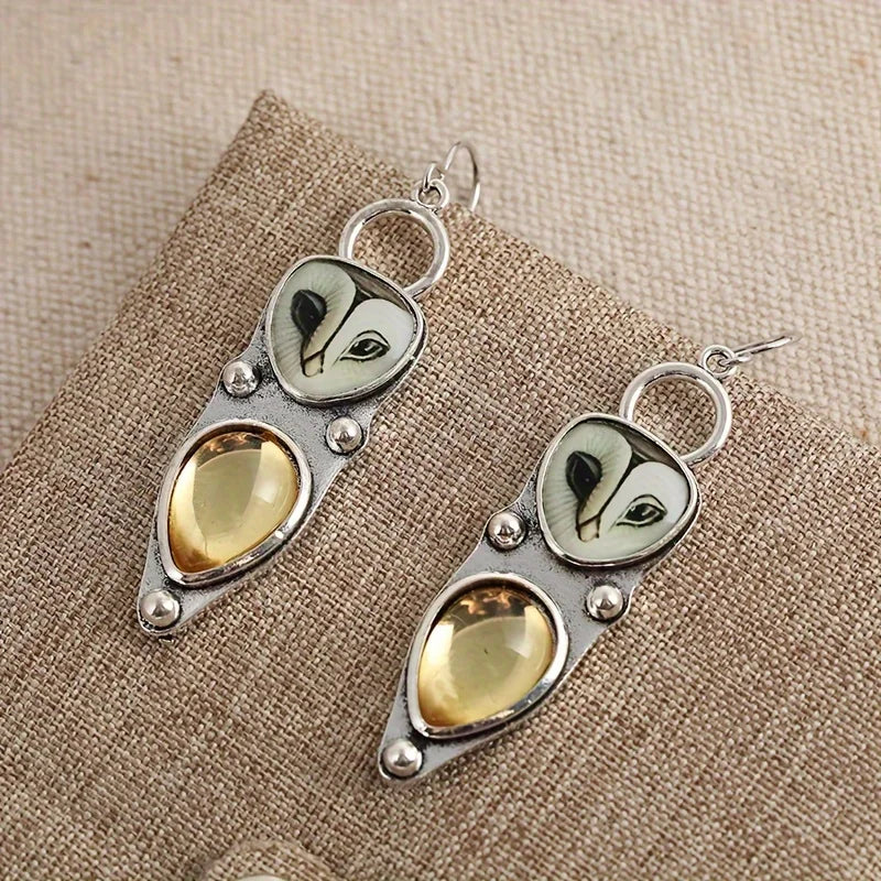 Owl Drop Earrings - Nickel Free for Sensitive Ears