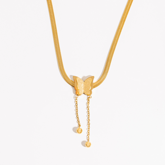 Colgante Mariposa en Oro Brillante