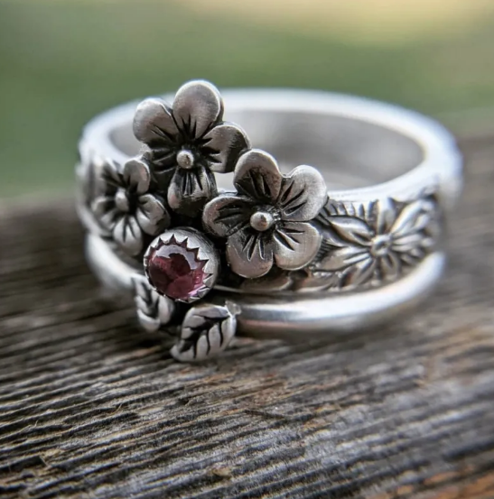 Flower Couple Rings