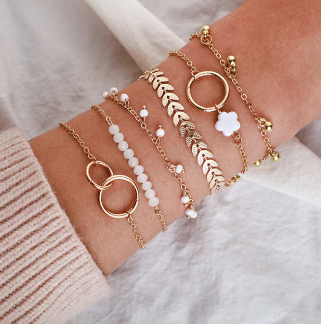 Pack of Gold Bracelets