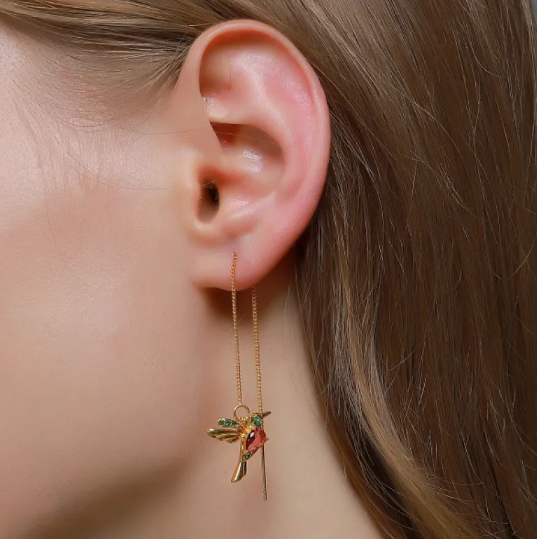 Retro Bird Earrings