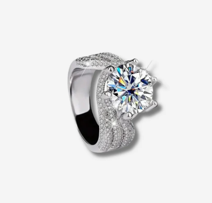 Juliette | Wavy Zirconium Ring