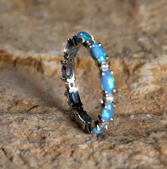 Platinum Blue Opal