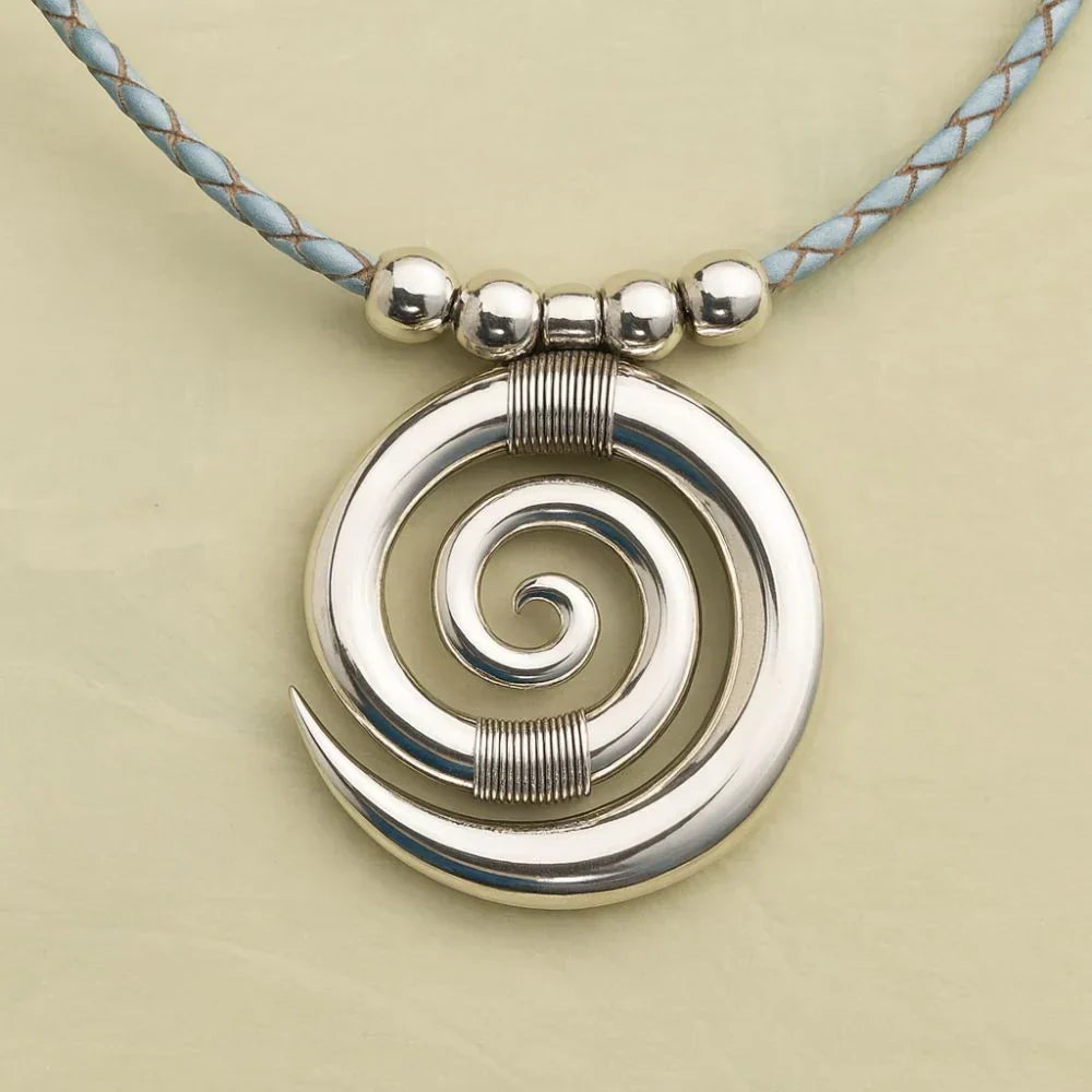 Spiral Silver Necklace