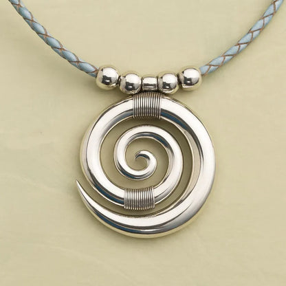 Spiral Silver Necklace