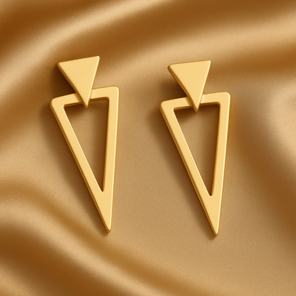 Triangle-shaped Earrings