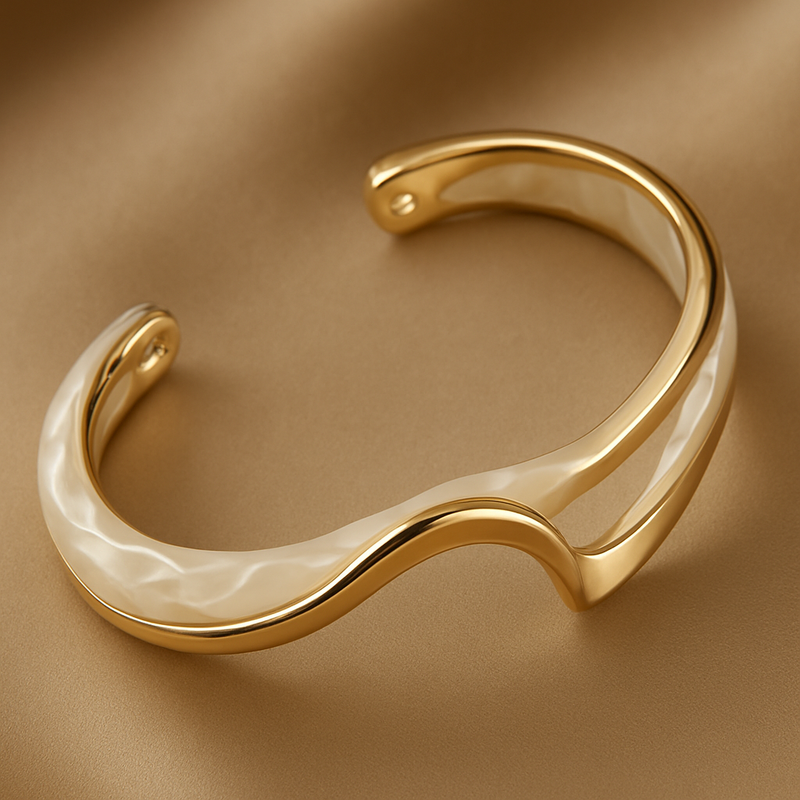 White Opal Gold Bracelet