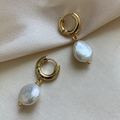 Baroque Pearl Golden Earrings