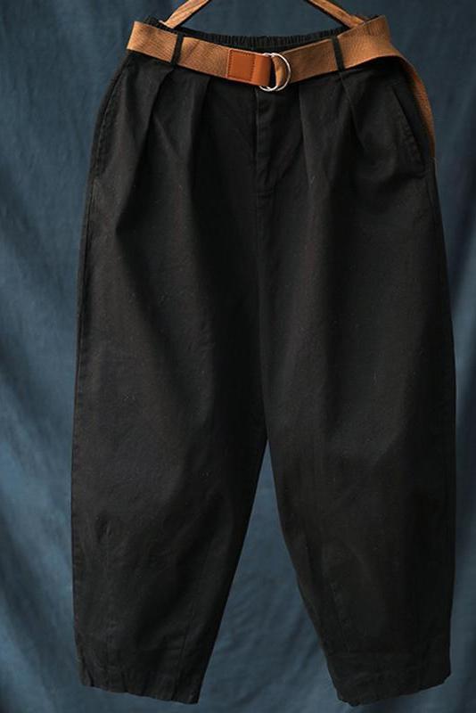 Limited Stock- Pure Color Bloom Pants With Belt