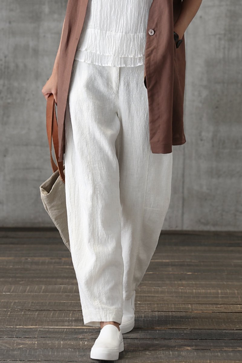 Pencil Pants Linen Trousers