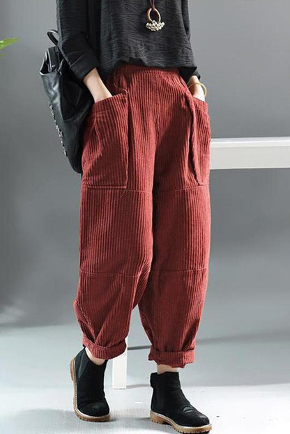 Limited Stock- Spring Retro Corduroy Pants