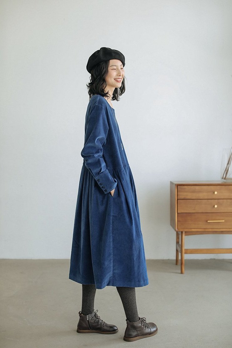 Corduroy a Line Dresses