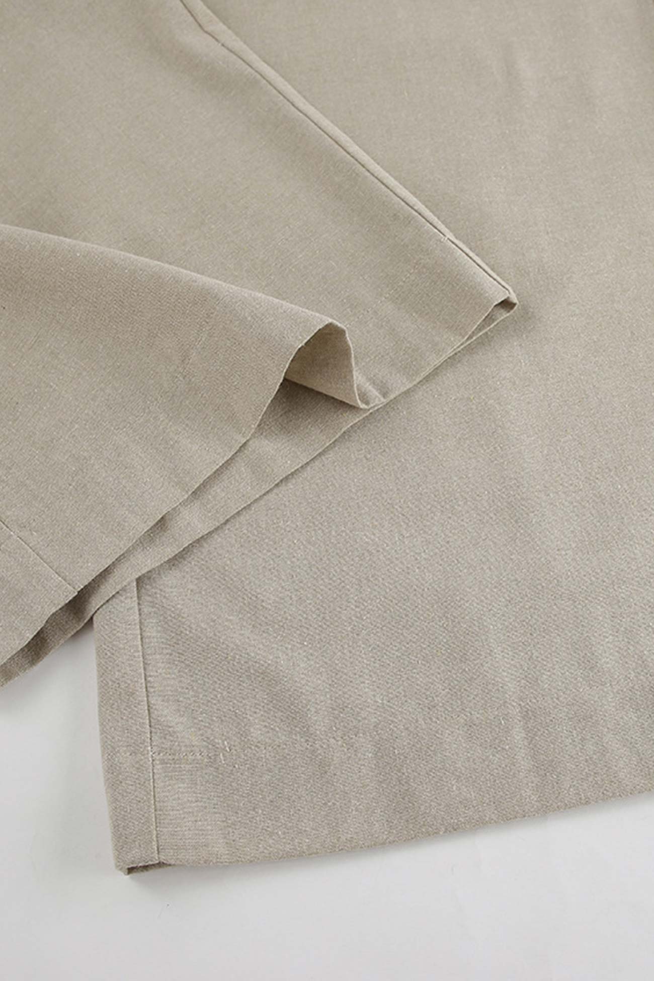 Tie-up Cutout Cotton Tank Top Long Pants Suits