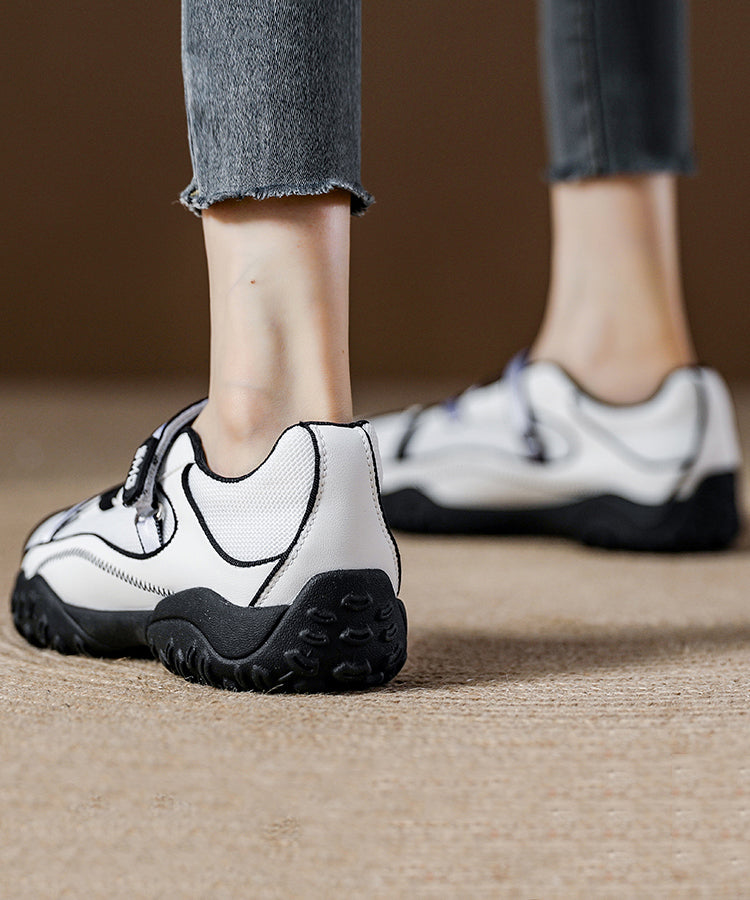 Blue Breathable Mesh Flat Shoes for Splicing Cross Strap