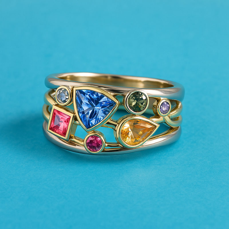 Colorful Zirconia Ring