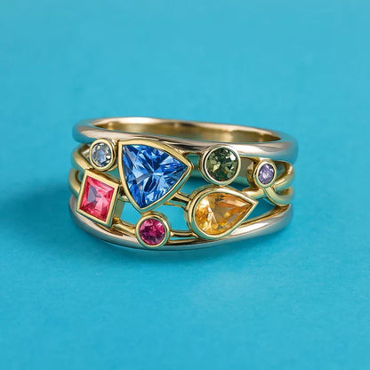 Colorful Zirconia Ring