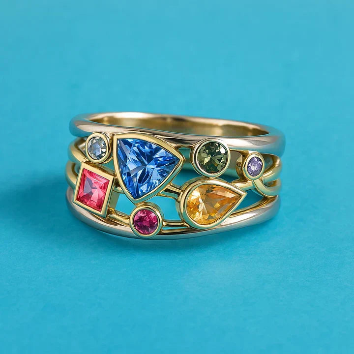 Colorful Zirconia Ring