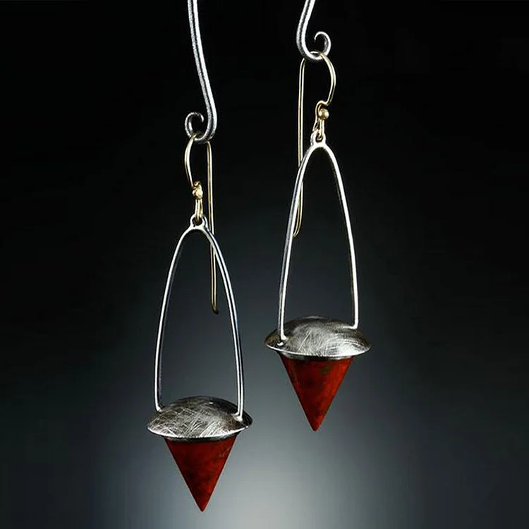 Red Dangling Earrings