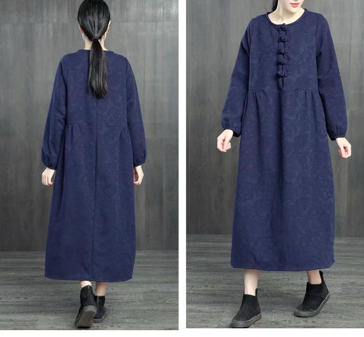 Loose Cotton Linen Brushed Dresses