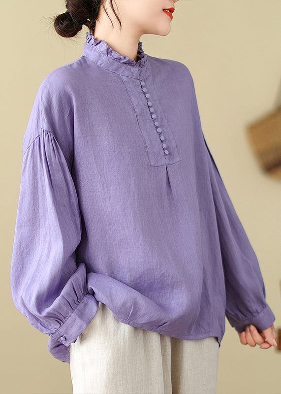 Lavender Oversized Cotton Top Spring