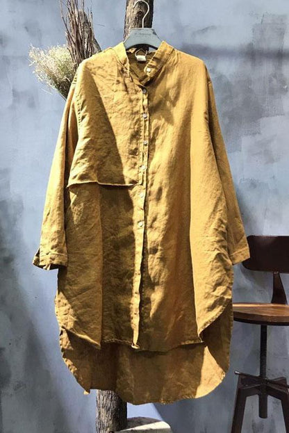 Limited Stock- Stand Collar Long Sleeve Splicing Shirt
