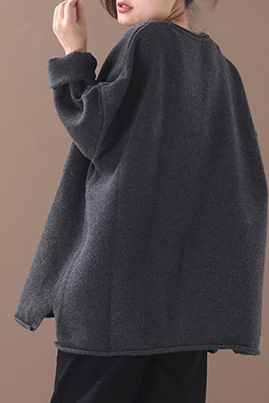 Autumn Big Pocket V-neck Sweater