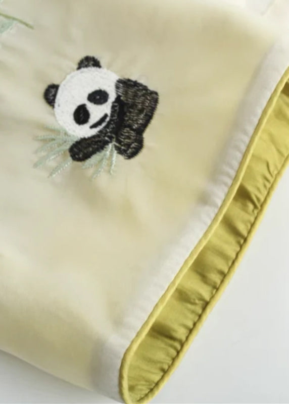 Yellow O-neck Animal Print Silk Coats Fall