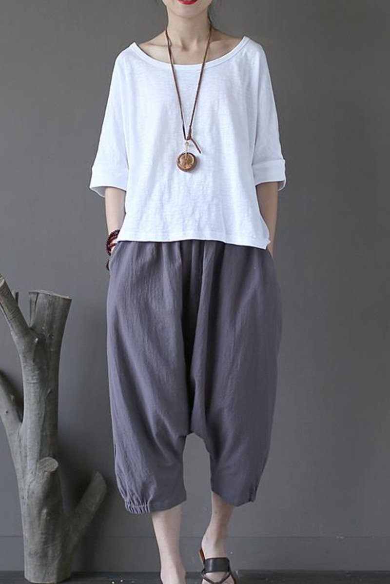 White Summer Sweet Loose T-shirt Tops