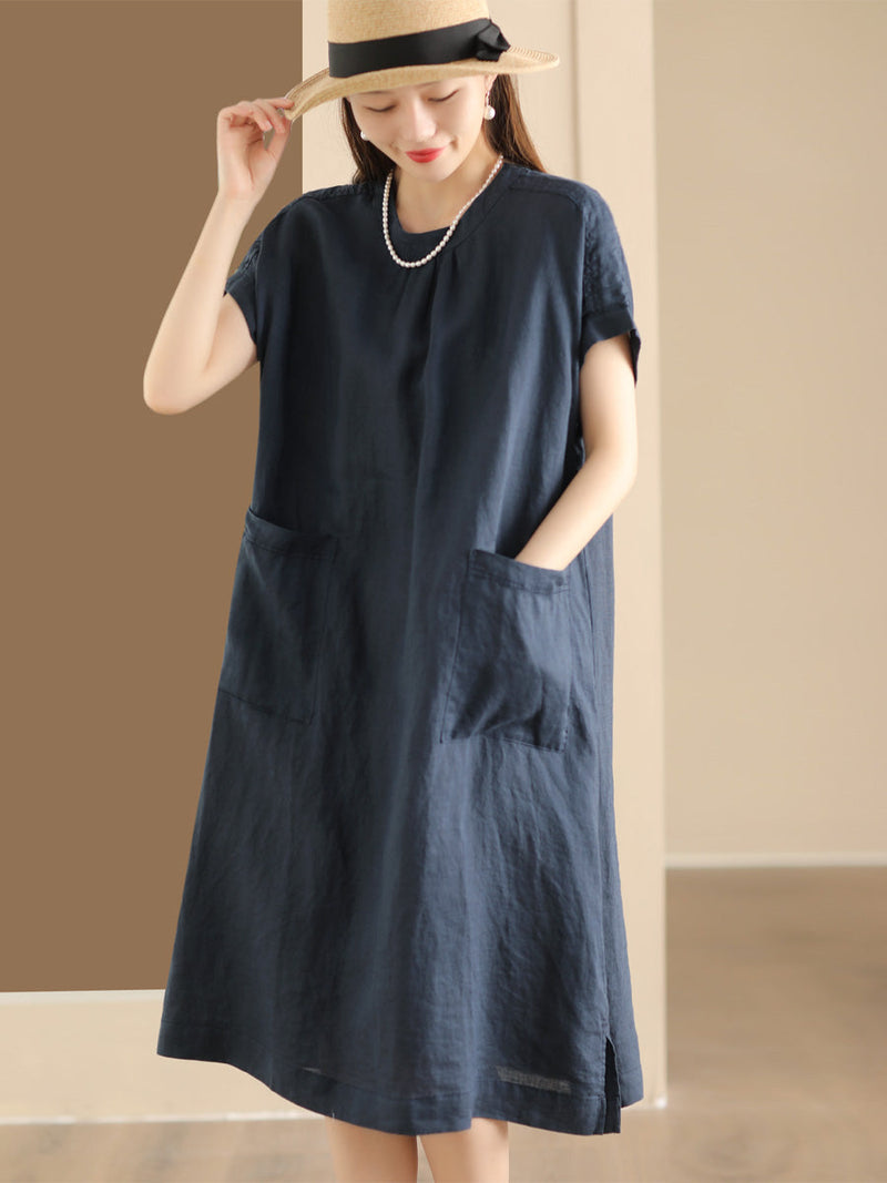 Summer Cotton Linen Dress