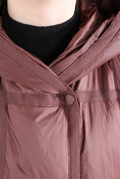 Warm Down Coat Loose Hooded Jacket