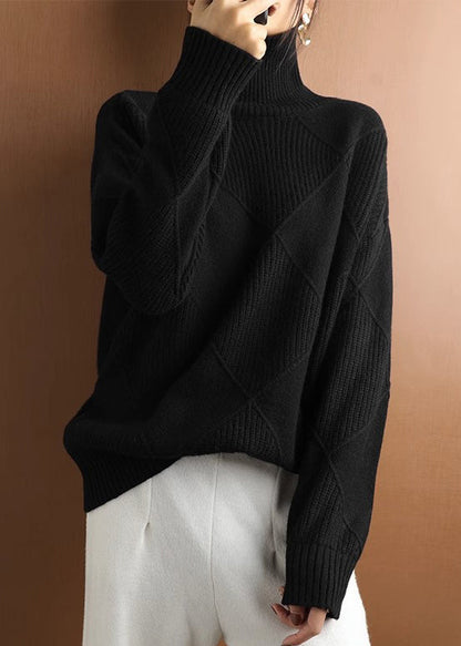 Yellow Cozy Woolen Sweater Turtleneck Spring