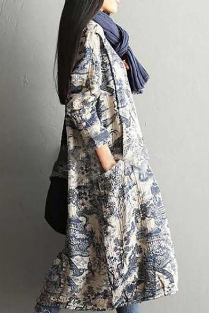 Limited Stock- Printing Cotton Dress Robe