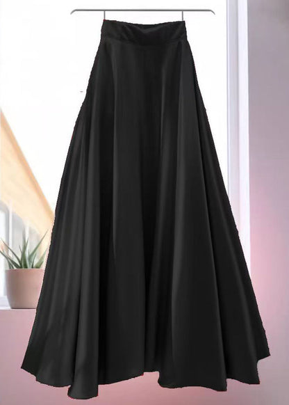 Stylish Pink High Waist Silk Skirt Summer