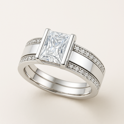Inlaid Glass Ring