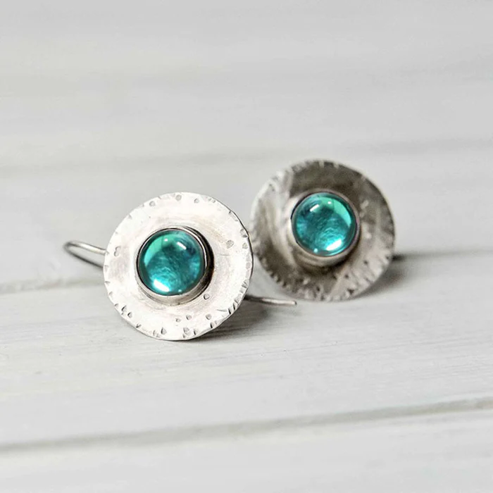 Turquoise Crystal Earrings