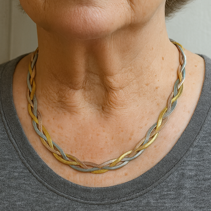 Gold and Silver Necklace