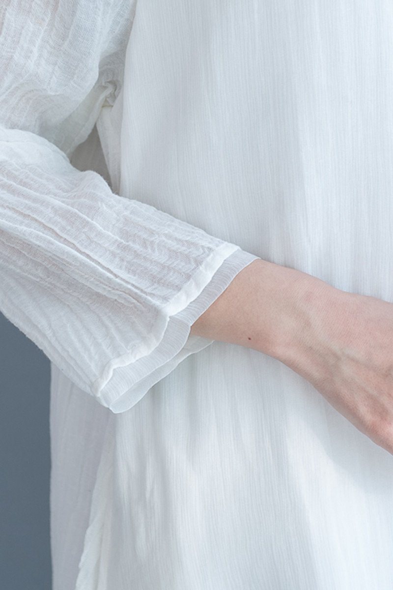 White Silk Linen Long Summer Dresses V-neck Clothing
