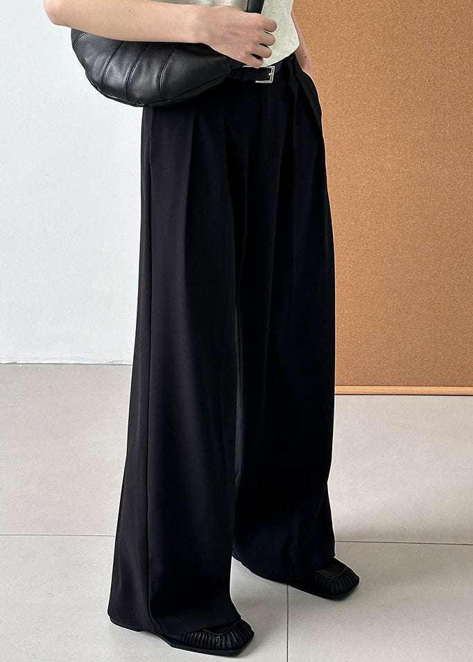 New Beige High Waist Pockets Pants Summer