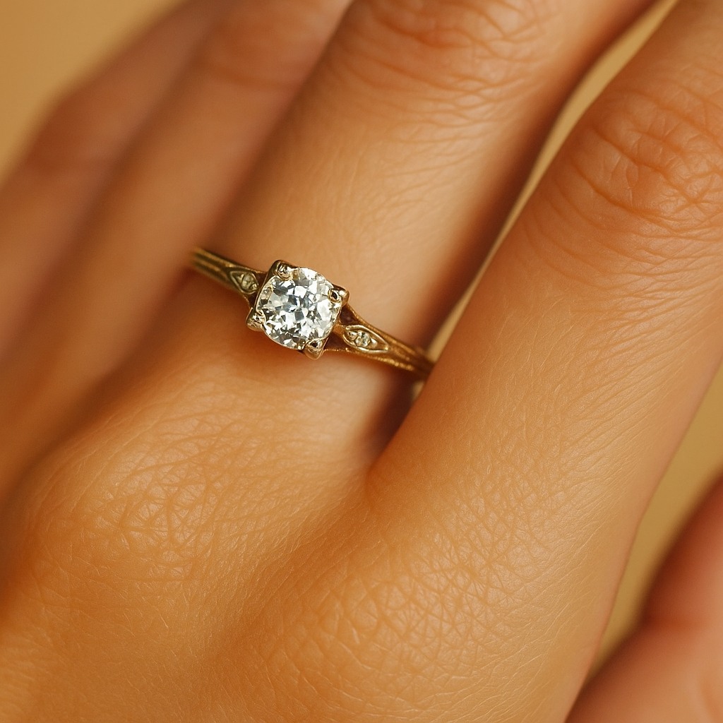 Zirconia Fine Gold Ring