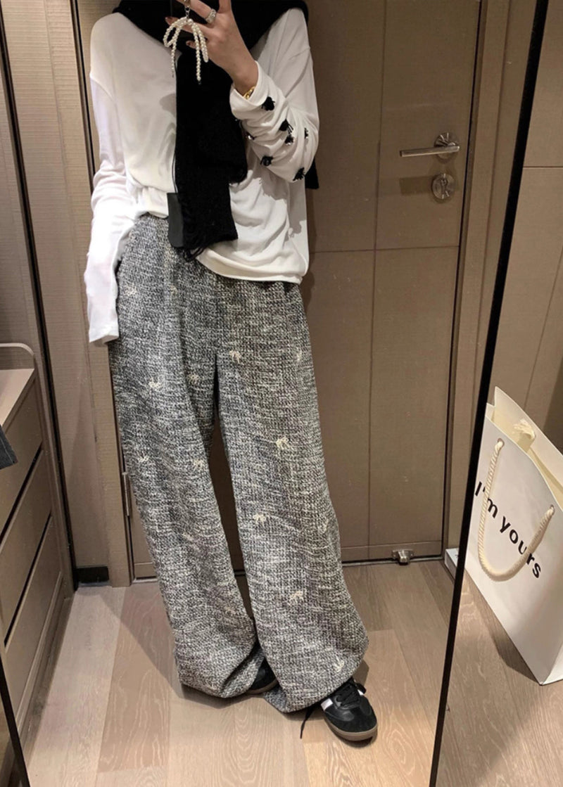 Khaki High Waist Wide Leg Pants Fall