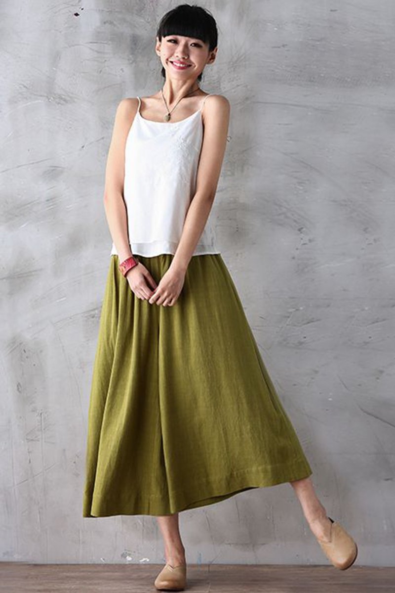 Summer Wide Leg Dress Pants Cropped Trousers