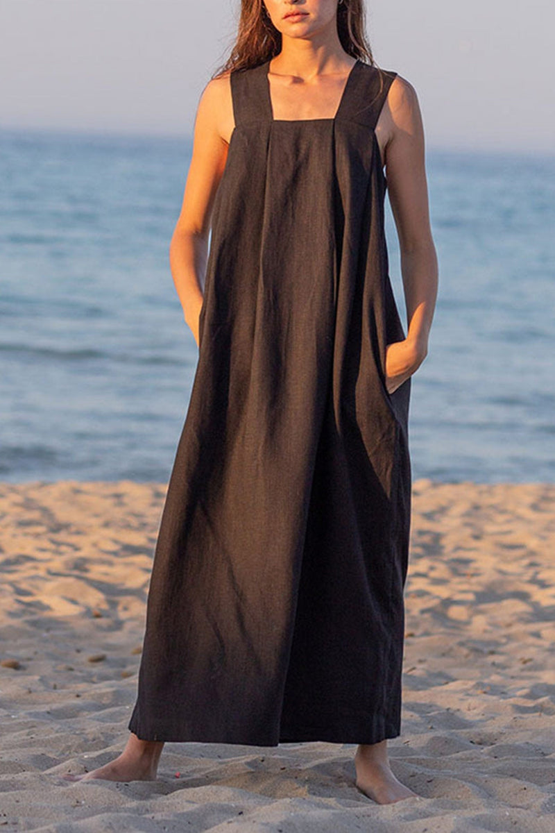 Cotton Linen Tank Dress