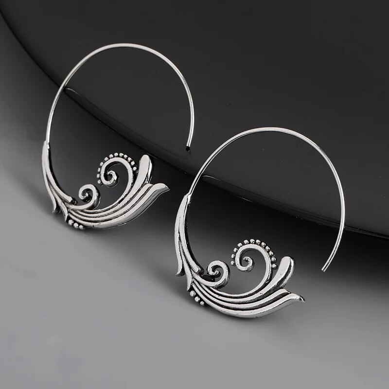 Spiral Silver Earrings