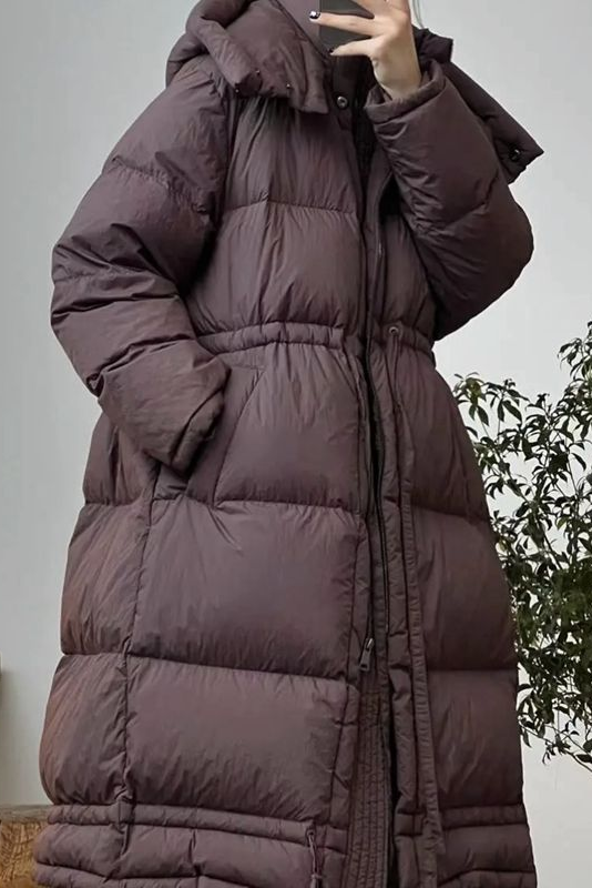 -winter White Duck Down Long Down Jacket