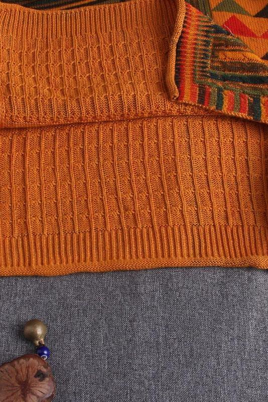 Knitted Thin Single Breasted V-neck Sweater
