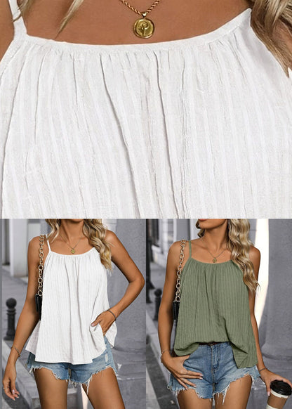 Green Loose Vest Sleeveless