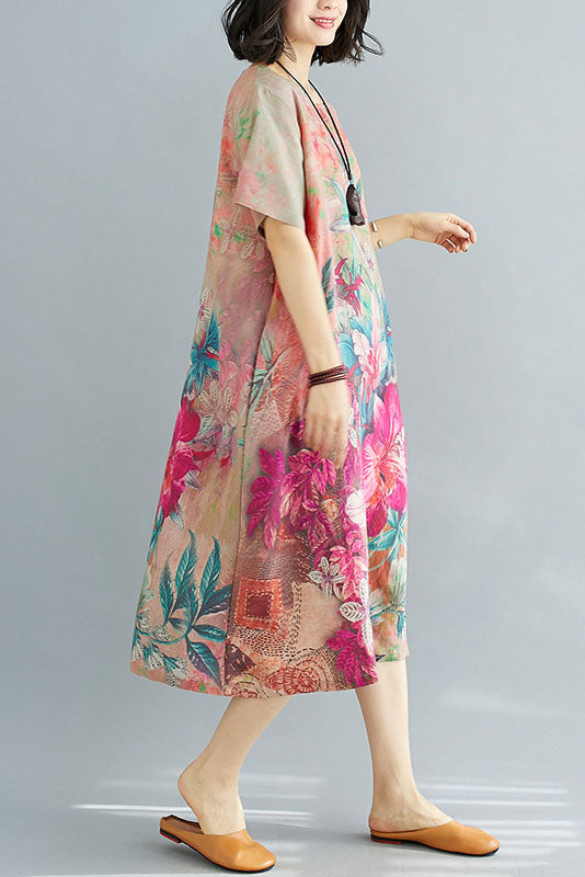 -new Diy Summer Print Dress