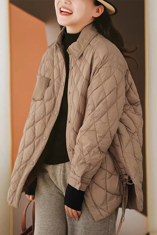 Winter New Color Gray Duck Down Jacket