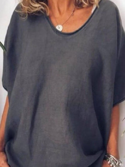 Cotton and Linen T-shirt