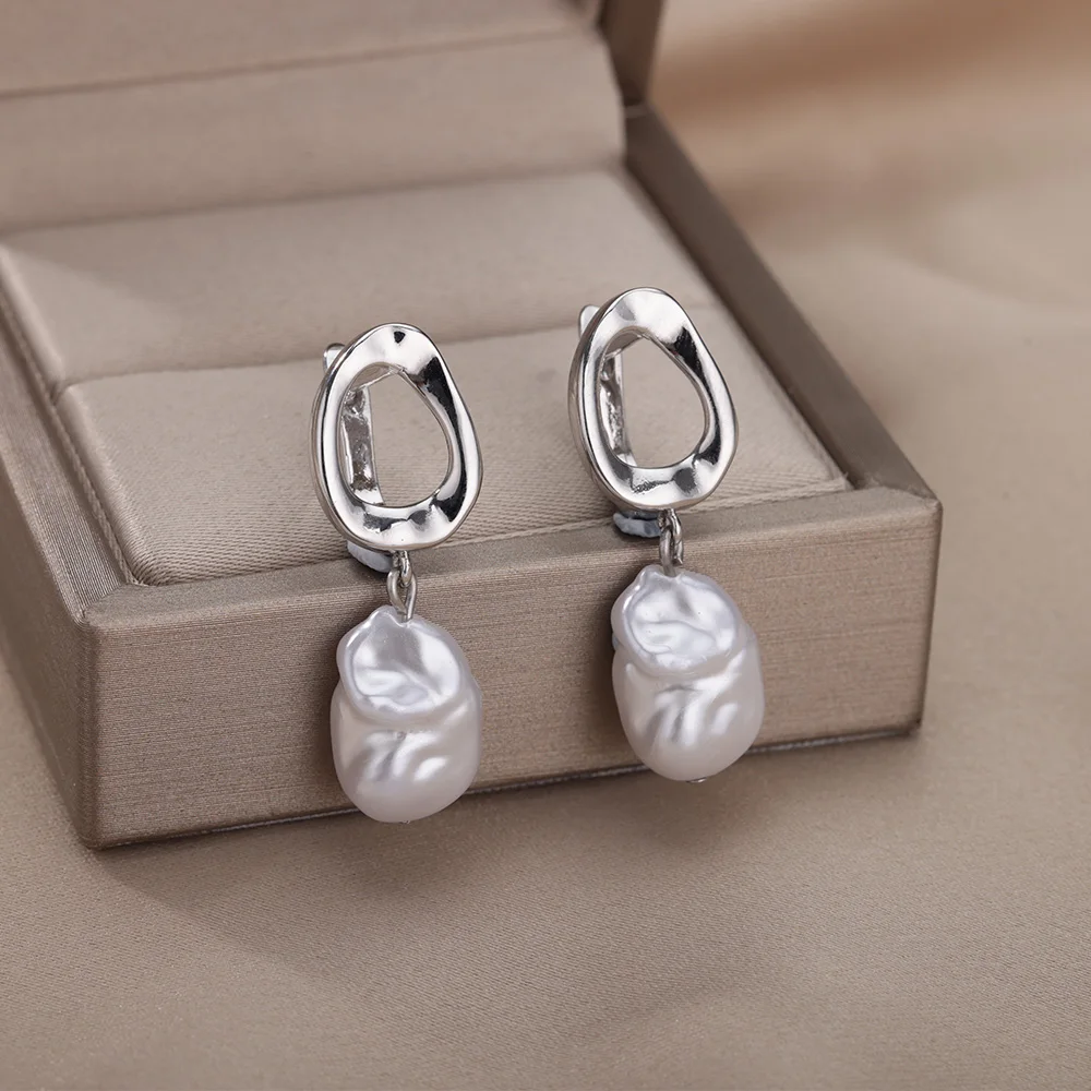 Pearl Silver Earrings